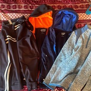 Boys sweat jackets zip up